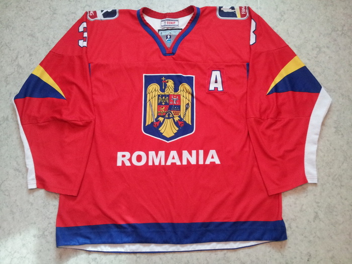 Romania ice hockey national team game worn jersey