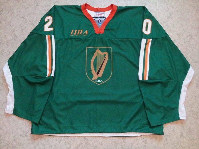 Ireland ice hockey national team game worn jersey Adam Pepper