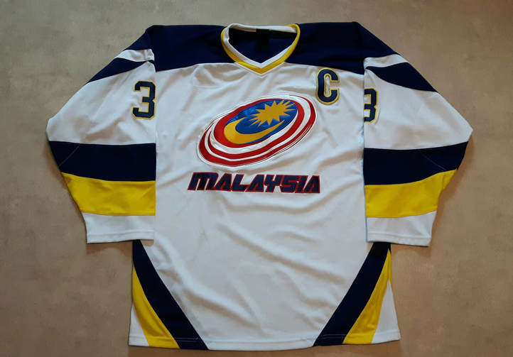 Malaysia ice hockey national team game worn jersey