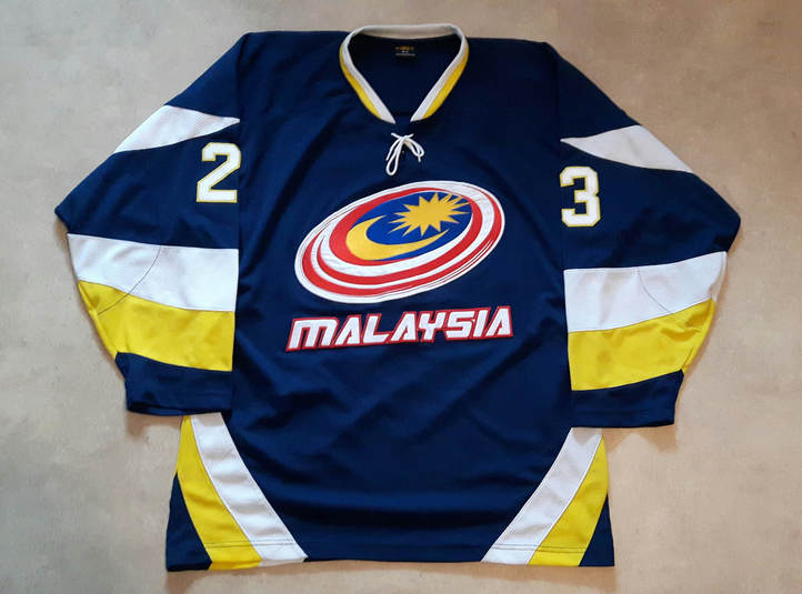 Malaysia game worn ice hockey jersey