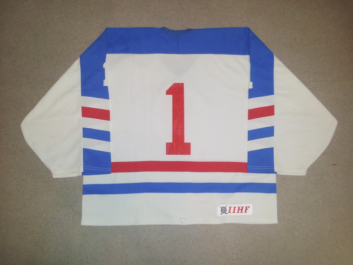Game worn Luxembourg goalie jersey