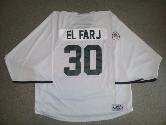 Morocco ice hockey game worn jersey Adil El Farj