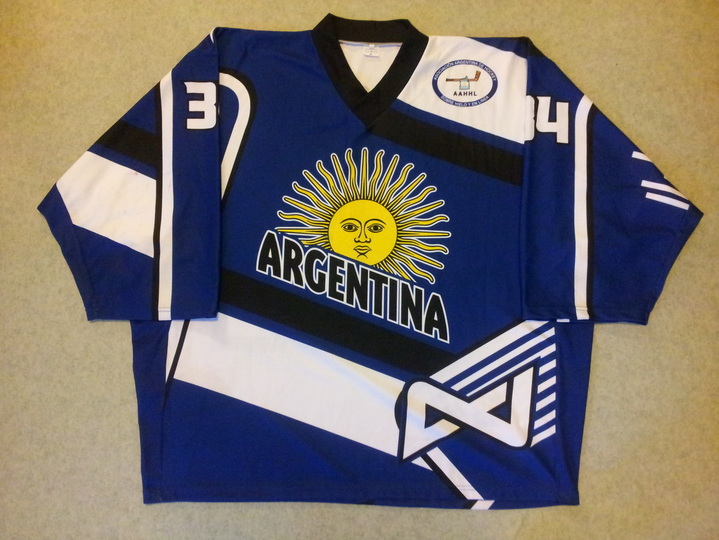 Argentina Ice Hockey Lovers Jersey - Argentinian Hockey Fans Raglan  Baseball Tee