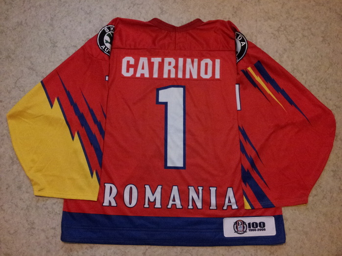 Romania ice hockey jersey Adrian Catrinoi