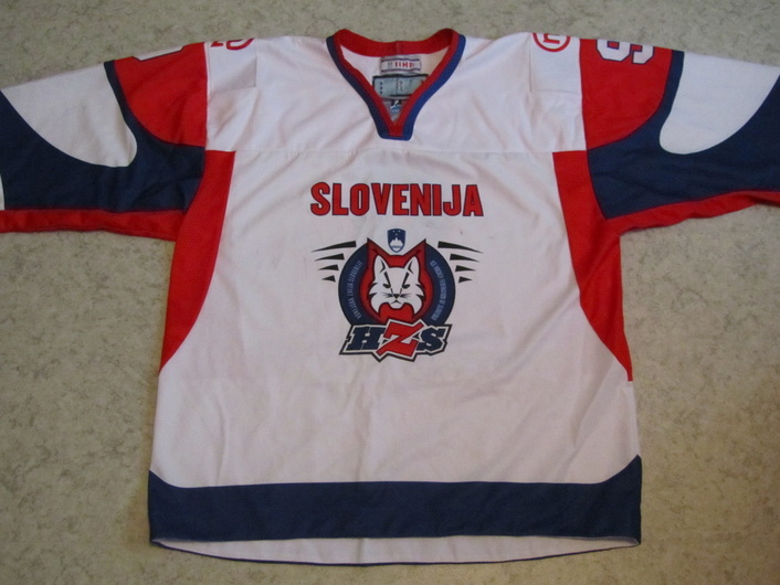 Slovenia ice hockey national team game worn jersey Tomaz Razingar