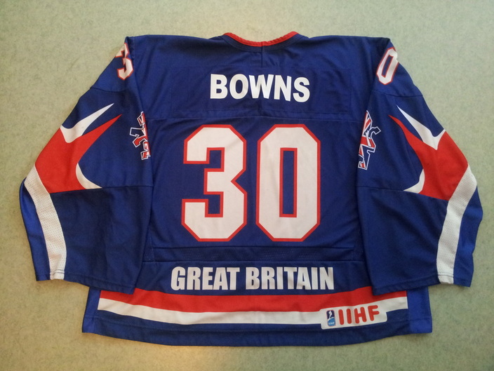 Game worn Great Britain jersey Ben Bowns