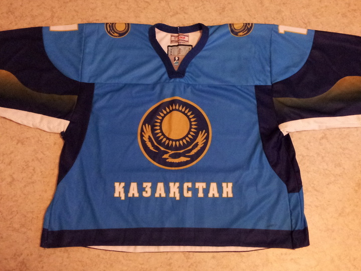 Kazakhstan game worn jersey Pavel Poluektov