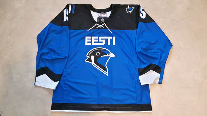 Game worn Estonia national team jersey Robert Arrak