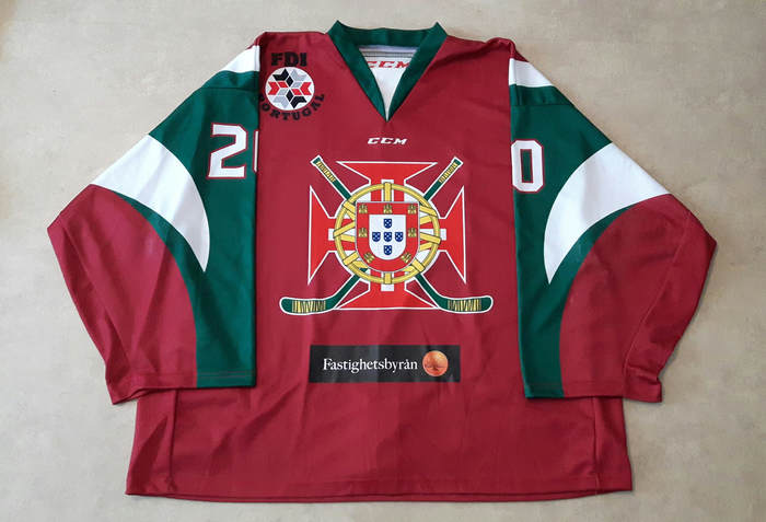 Game worn ice hockey jersey Portugal