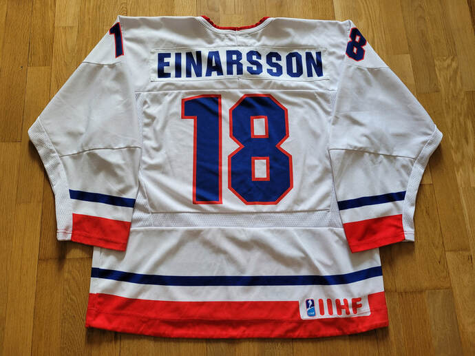 Bergur Einarsson game worn jersey