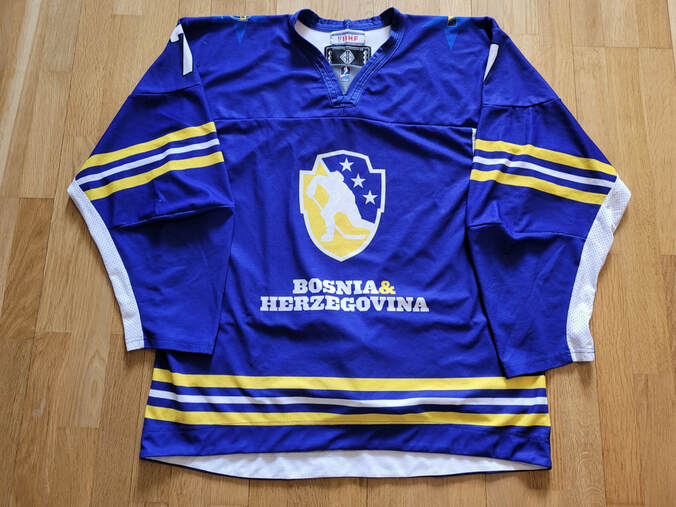 Bosnia and Herzegovina ice hockey game worn jersey