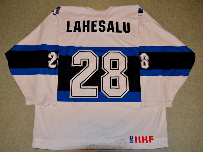 Lauri Lahesalu game worn jersey