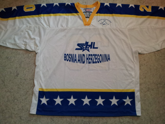 Bosnia Herzegovina ice hockey national team game worn jersey